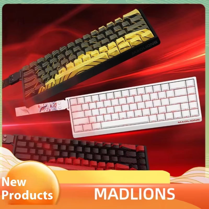 MADLIONS MAD 60/68HE Hot-Swappable Magnetic Switch Gaming Keyboard - Custom Rapid Trigger Keyboard for PC Gamers