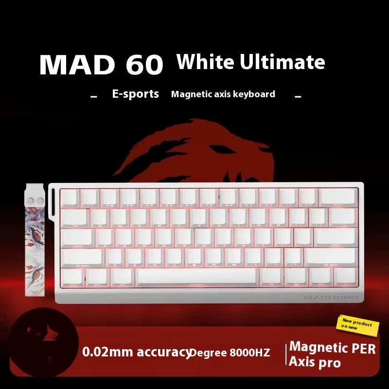 MADLIONS MAD 60/68HE Hot-Swappable Magnetic Switch Gaming Keyboard - Custom Rapid Trigger Keyboard for PC Gamers