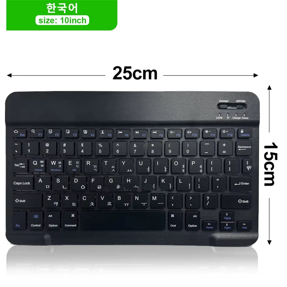 Versatile Bluetooth Wireless Keyboard and Mouse – Compatible with iOS, Android, and Windows Tablets – Multi-Language Support