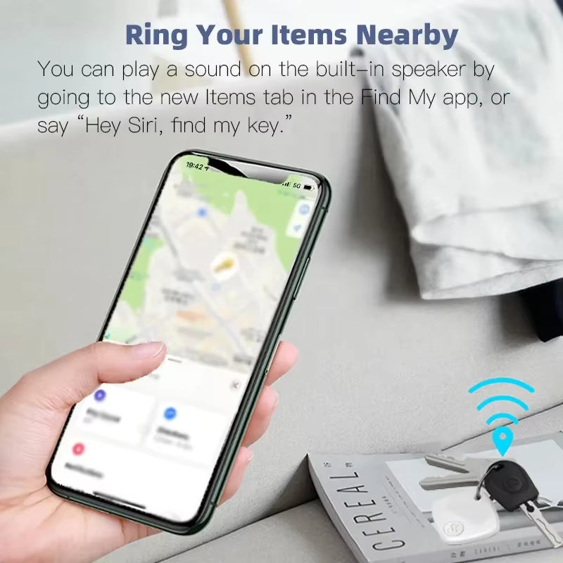 Apple Find My Mini Bluetooth GPS Tracker - Ultimate Smart Anti-Loss Key Finder for the Kids, Bags, Wallets, Cars, and Pets