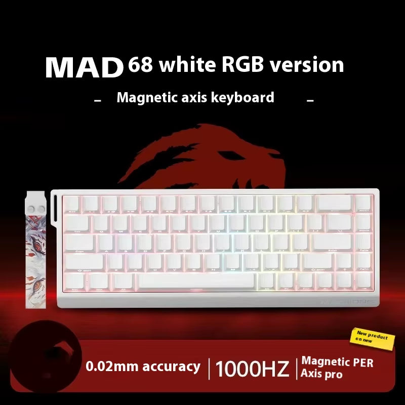 MADLIONS MAD 60/68HE Hot-Swappable Magnetic Switch Gaming Keyboard - Custom Rapid Trigger Keyboard for PC Gamers