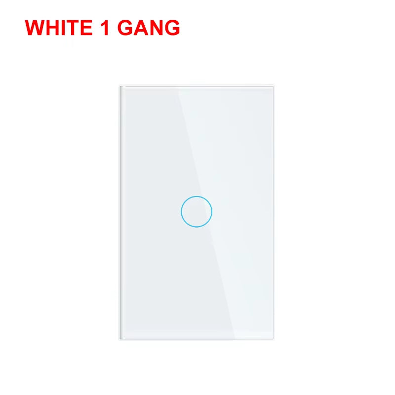 Smart WiFi Touch Light Switch – No Neutral Wire Required, Compatible with Alexa & Google – 1/2/3 Gang, 100-240V