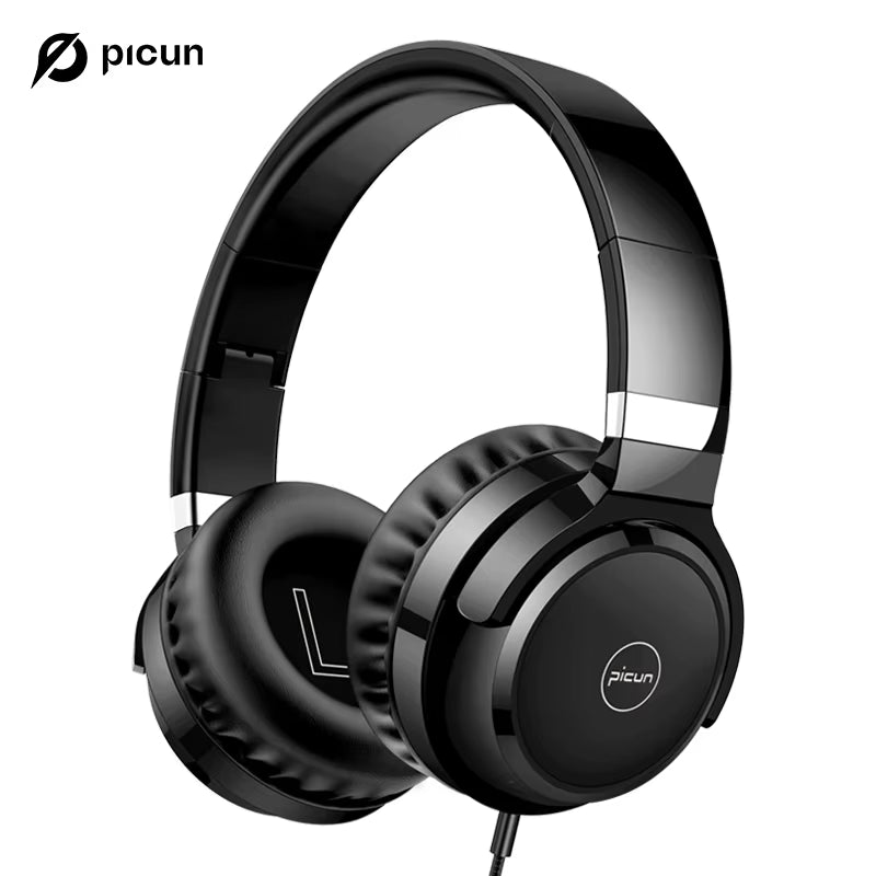 C60 Noise-Isolating Wired On-Ear Headphones with Mic & Volume Control – Ideal for Computer Use, 3.5mm Aux Jack