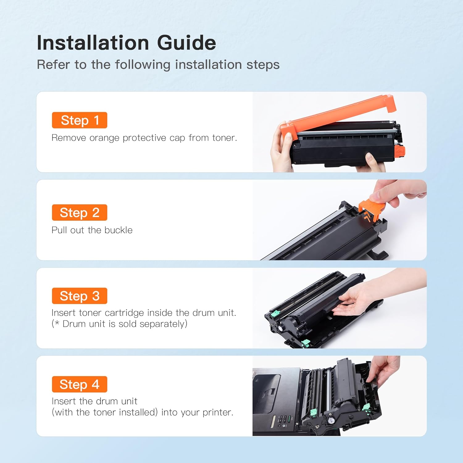 TN760 Compatible Toner Cartridges Replacement for Brother TN-760 TN730 TN-730 to Use with MFC-L2710DW MFC-L2750DW HL-L2350DW HL-L2370DW HL-L2395DW HL-L2390DW DCP-L2550DW (Black, 2 Pack)