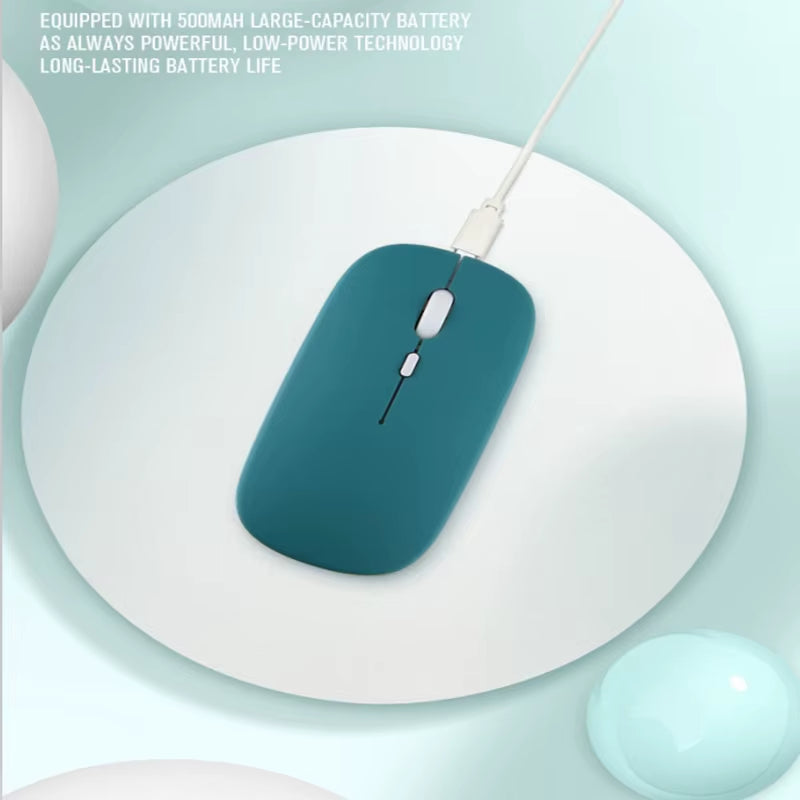 ITLY Rechargeable Wireless Bluetooth Mouse – 2.4G USB Mice for Android, Windows, iPad, and More!