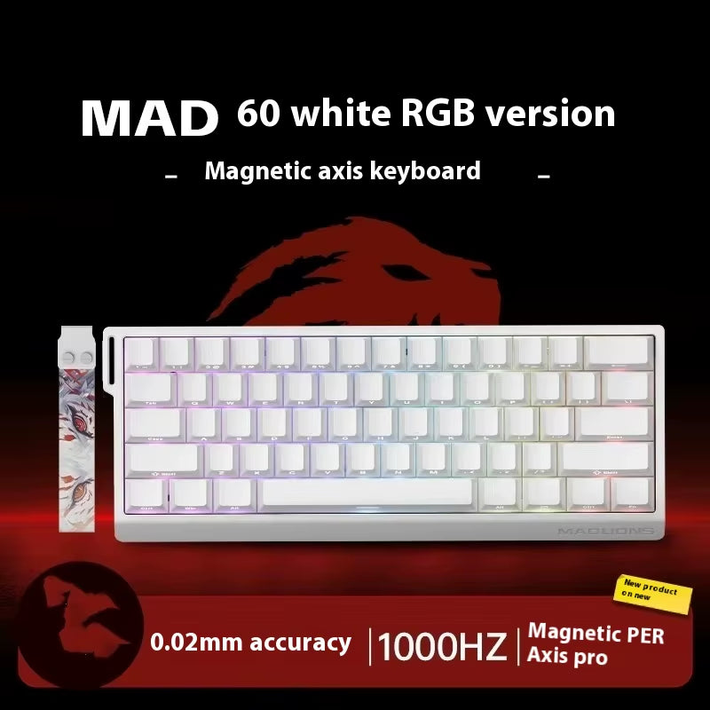 MADLIONS MAD 60/68HE Hot-Swappable Magnetic Switch Gaming Keyboard - Custom Rapid Trigger Keyboard for PC Gamers