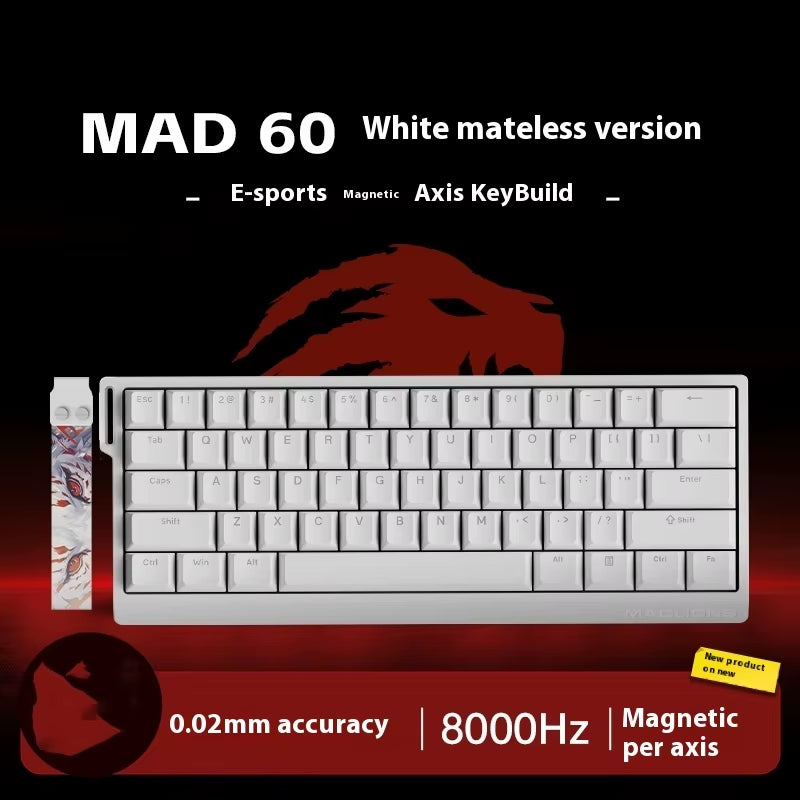 MADLIONS MAD 60/68HE Hot-Swappable Magnetic Switch Gaming Keyboard - Custom Rapid Trigger Keyboard for PC Gamers