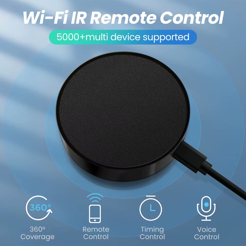 Smart WiFi IR Remote for Air Conditioning – Universal Control via Smart Life APP, Compatible with Alexa & Google Home