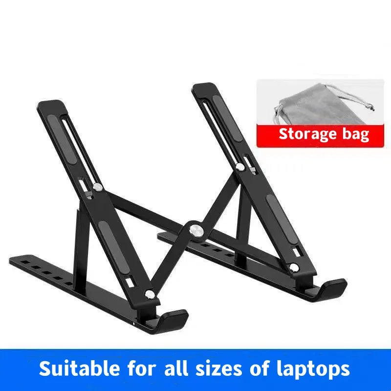 Adjustable Aluminum Alloy Laptop Stand - Portable & Foldable Notebook Holder for Up to 17 Inch - 2023 Best Seller!