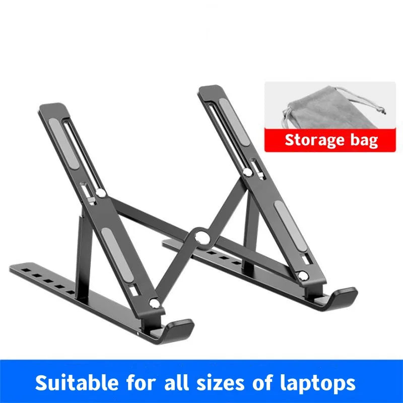 Adjustable Aluminum Alloy Laptop Stand - Portable & Foldable Notebook Holder for Up to 17 Inch - 2023 Best Seller!