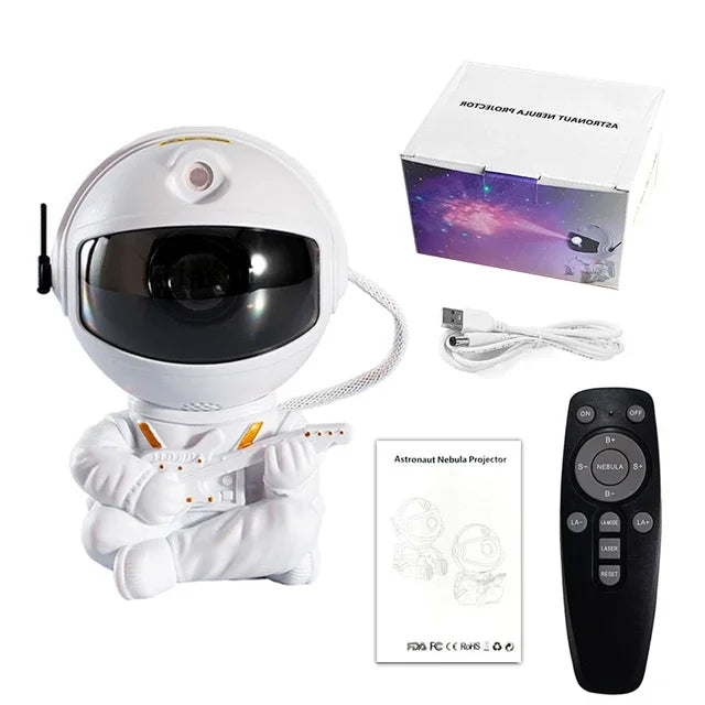 Galaxy Star Projector Night Light – Astronaut LED Space Projector for Bedroom, Home Decor & Kids