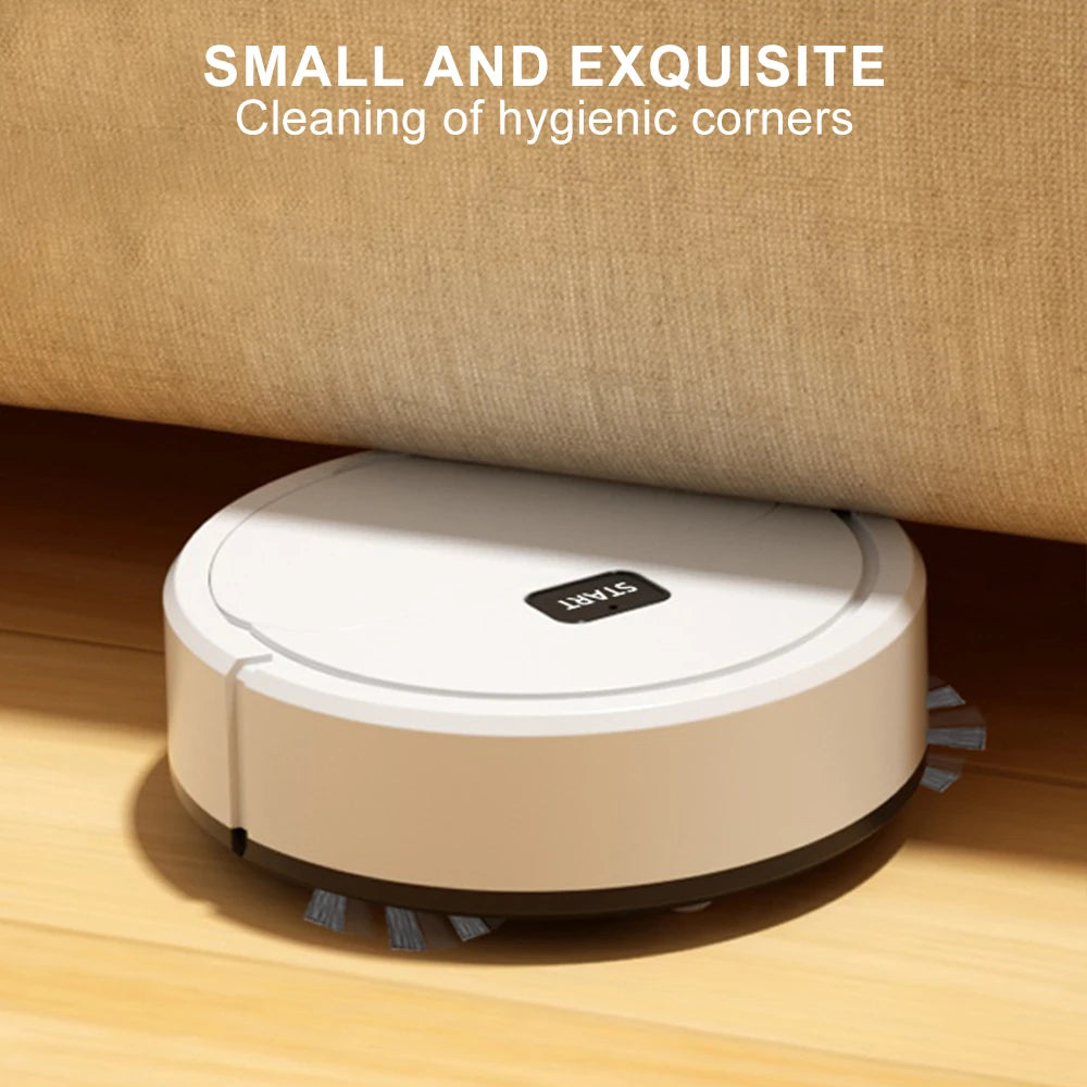 3-in-1 Automatic Sweeping Robot – Vacuum, Sweep & Mop Mini Cleaner for Home Use