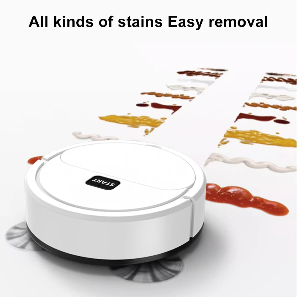 3-in-1 Automatic Sweeping Robot – Vacuum, Sweep & Mop Mini Cleaner for Home Use