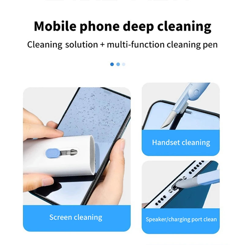 Ultimate 7-in-1 Keyboard & Electronics Cleaning Kit - Includes Keycap Puller, Brush & More for iPad, Bluetooth Earphones & Phones!