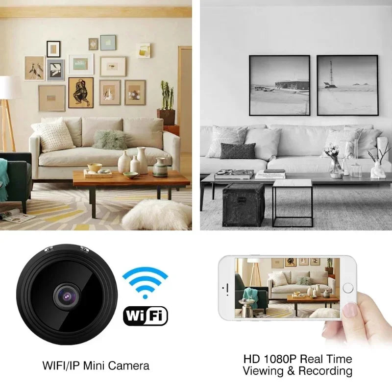 A9 Wireless Mini Camera - Smart Home Security IP WiFi Monitor with Mobile Remote Access