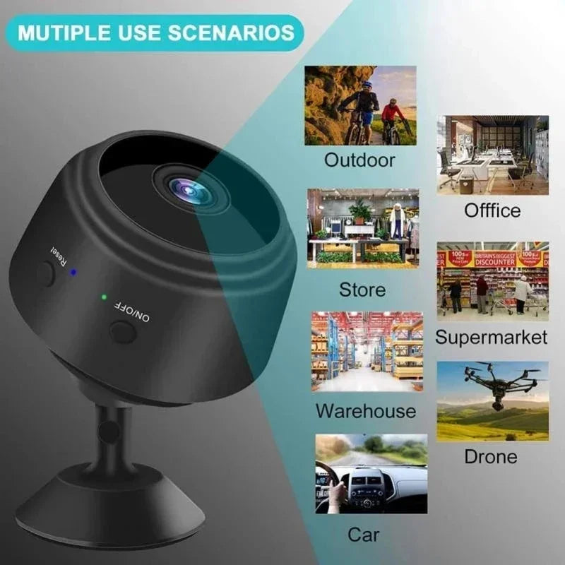 A9 Wireless Mini Camera - Smart Home Security IP WiFi Monitor with Mobile Remote Access