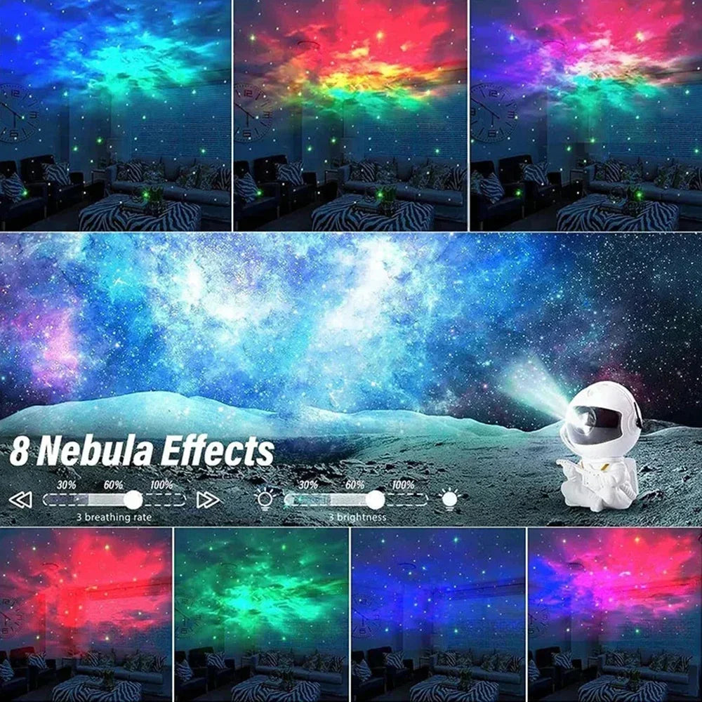 Galaxy Star Projector Night Light – Astronaut LED Space Projector for Bedroom, Home Decor & Kids