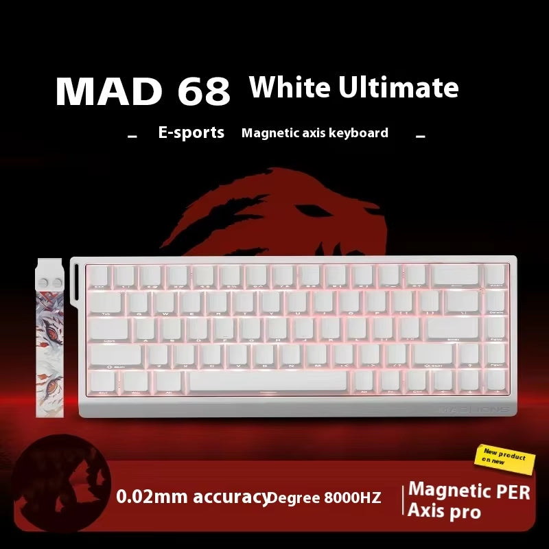 MADLIONS MAD 60/68HE Hot-Swappable Magnetic Switch Gaming Keyboard - Custom Rapid Trigger Keyboard for PC Gamers