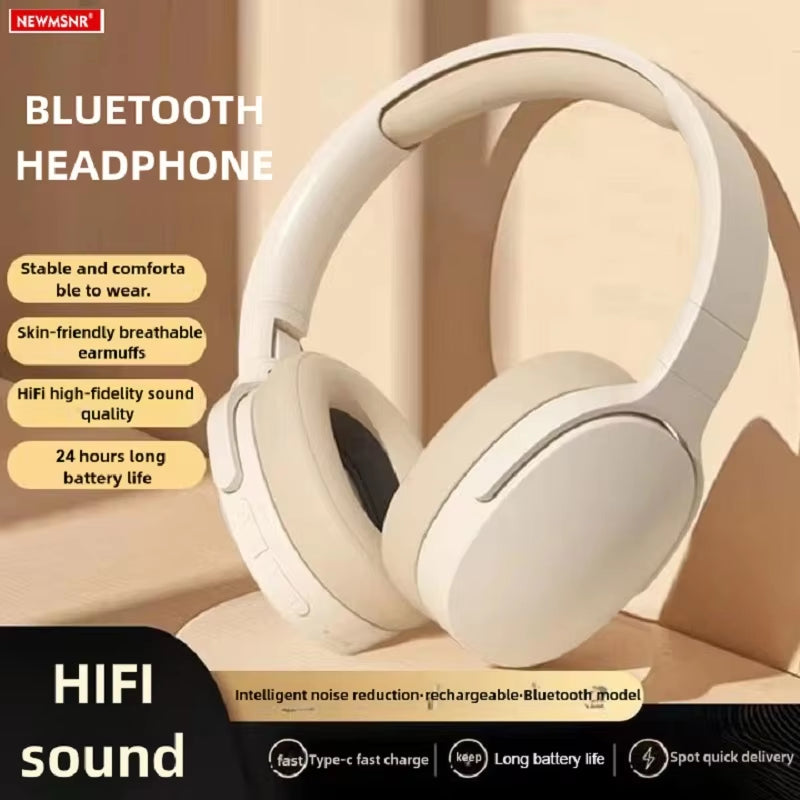 Wireless Bluetooth 5.3 Over-Ear HiFi Stereo Headphones - Ultimate Sports Earphones with TF/AUX Music Player and HD Microphone