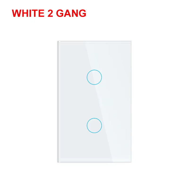 Smart WiFi Touch Light Switch – No Neutral Wire Required, Compatible with Alexa & Google – 1/2/3 Gang, 100-240V