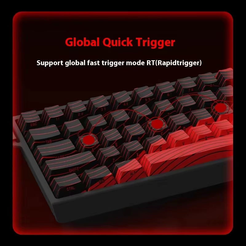 MADLIONS MAD 60/68HE Hot-Swappable Magnetic Switch Gaming Keyboard - Custom Rapid Trigger Keyboard for PC Gamers